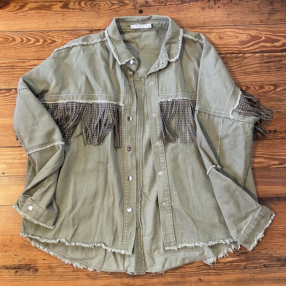 Womens Fringe Jacket